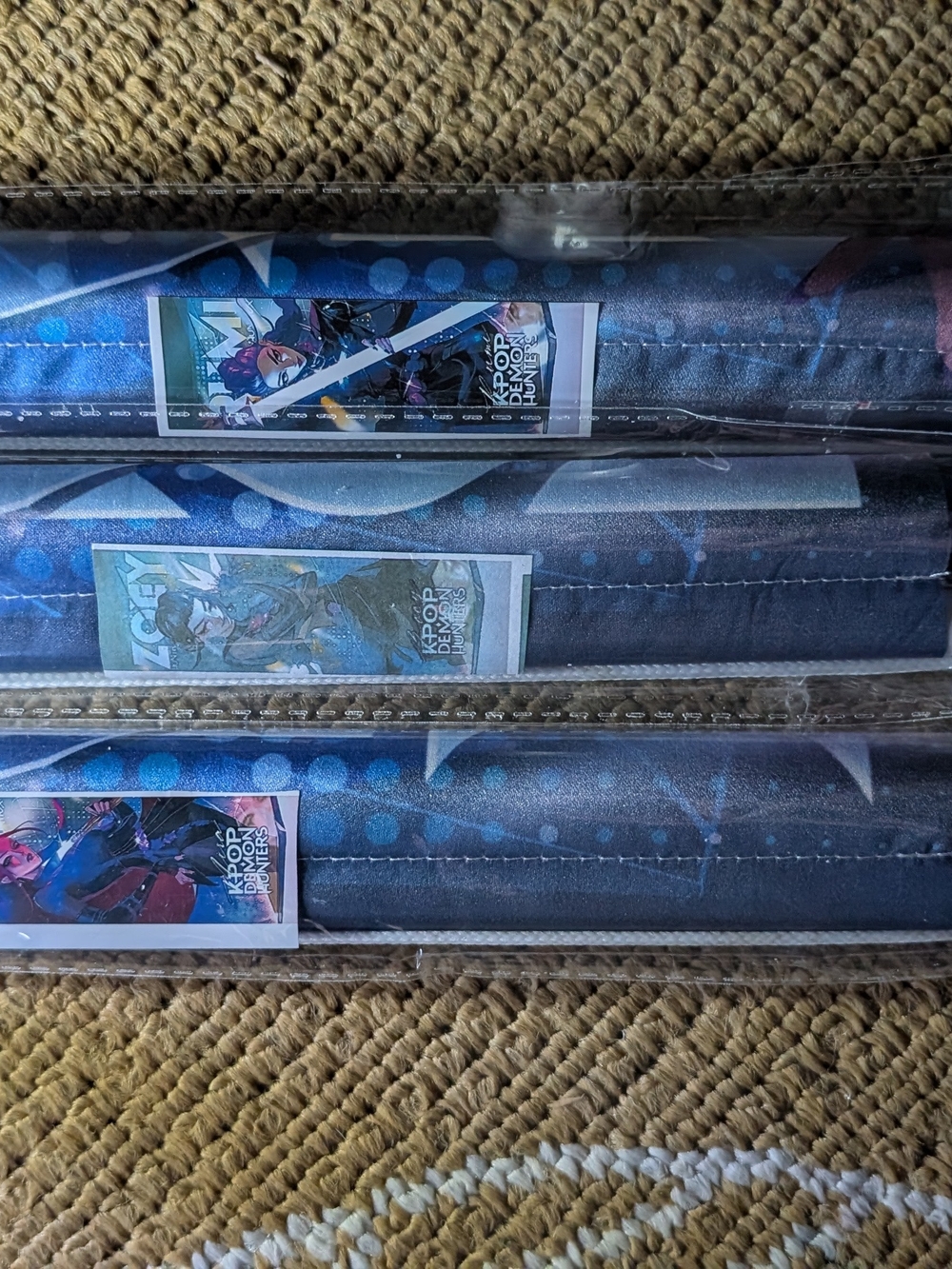 3 K-pop Demon Hunters Decorative Wall Art Roll Set
